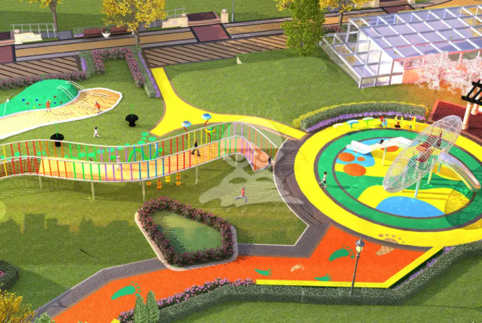 社区广场休闲游乐设施应如何分布？